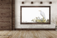 Empty room in rustic style with  old wooden paneling - 3d Rendering